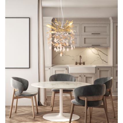 Globo - Żyrandol na lince 4xE14/40W/230V złoty