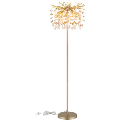 Globo - Lampa podłogowa 5xE14/40W/230V złota