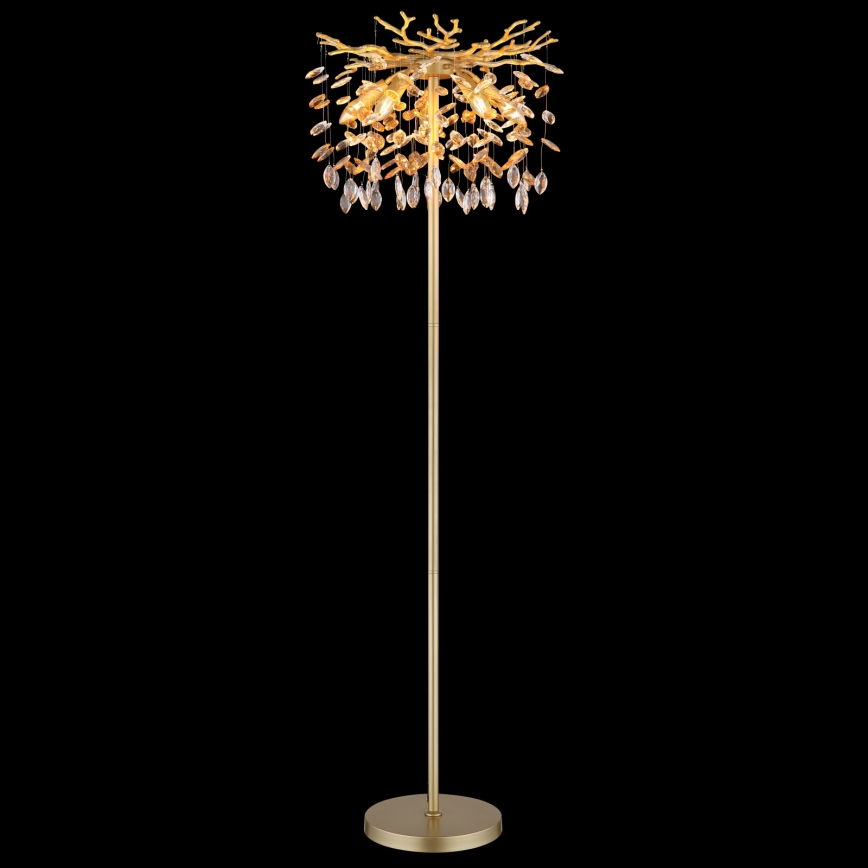 Globo - Lampa podłogowa 5xE14/40W/230V złota