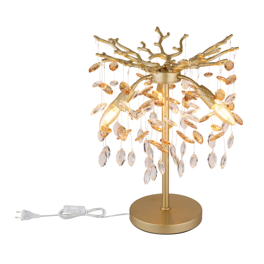 Globo - Lampa stołowa 3xE14/40W/230V złota