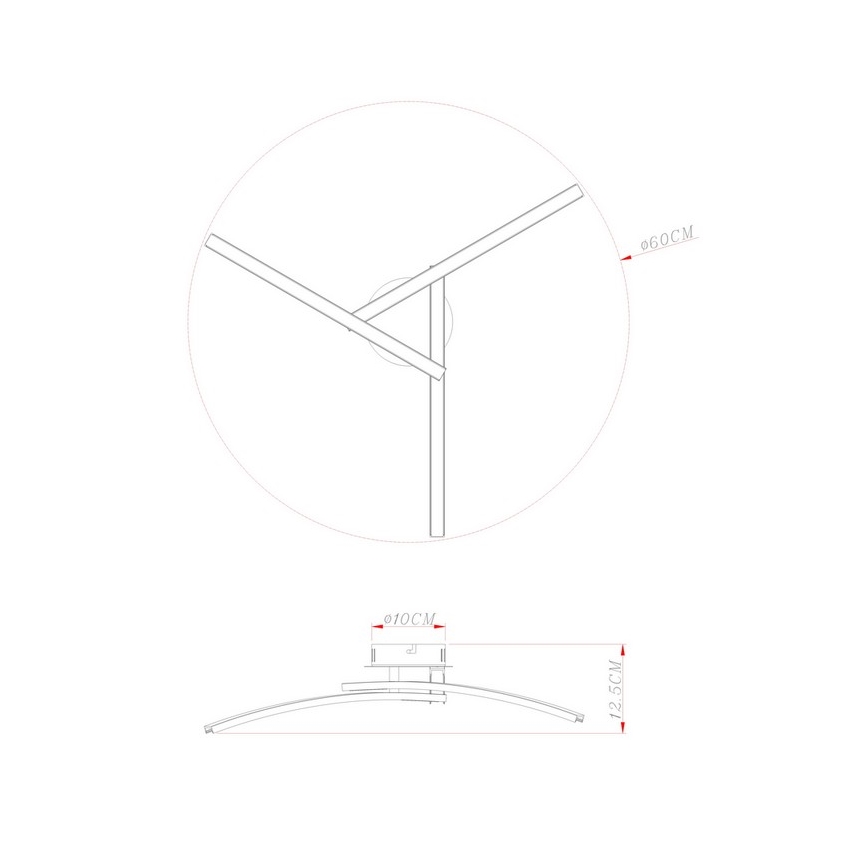 Globo - LED Żyrandol natynkowy 3xLED/6W/230V