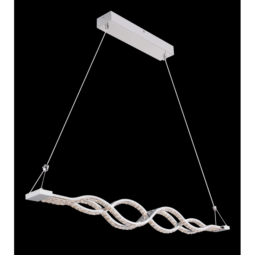 Globo - ściemnialny żyrandol LED na linku LED/30W/230V + pilot zdalnego sterowania