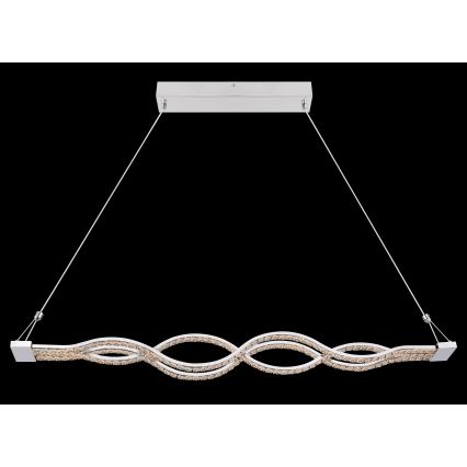 Globo - ściemnialny żyrandol LED na linku LED/30W/230V + pilot zdalnego sterowania