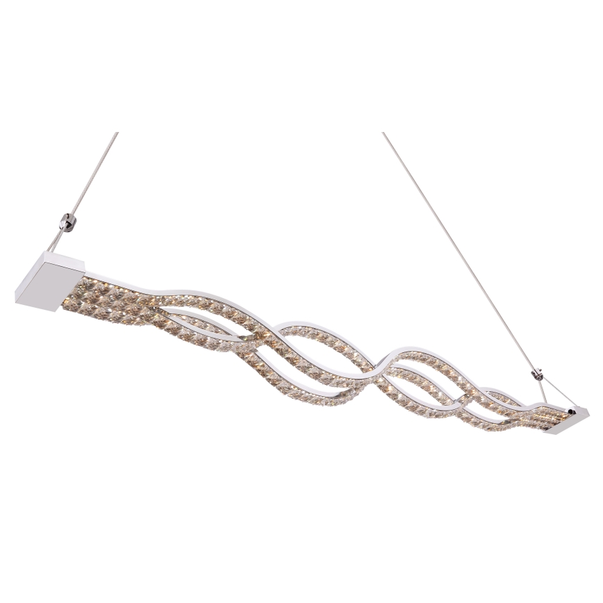 Globo 67109-30 - LED Żyrandol kryształowyna lince ściemnialny PILLA 1xLED/30W/230V + pilot