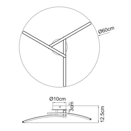 Globo - LED Żyrandol natynkowy 3xLED/6W/230V