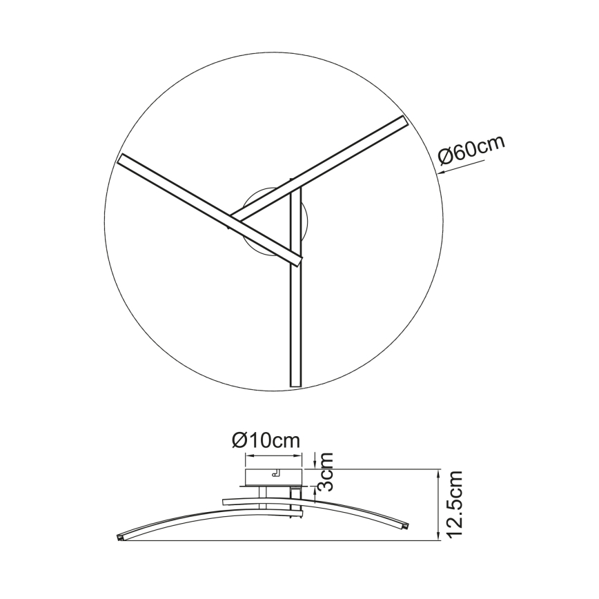 Globo - LED Żyrandol natynkowy 3xLED/6W/230V 3000/4000/6000K