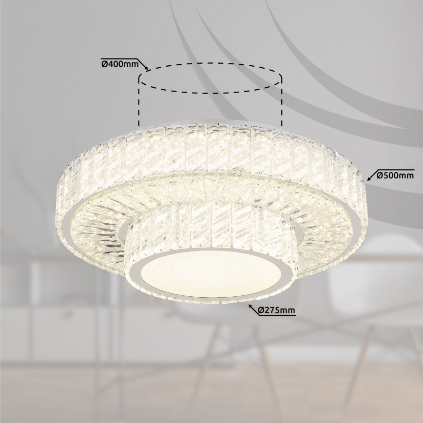 Globo - LED Plafon ściemnialny LED/50W/230V 2700-6000K śr. 50 cm + pilot zdalnego sterowania