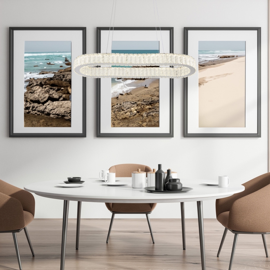 Globo - Regulowany żyrandol LED na linkę LED/58W/230V 2700-6000K + pilot do zdalnego sterowania