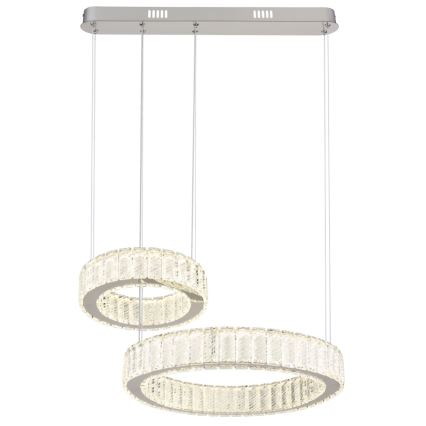 Globo - LED Żyrandol ściemnialny na lince LED/80W/230V 2700-6000K + pilot zdalnego sterowania