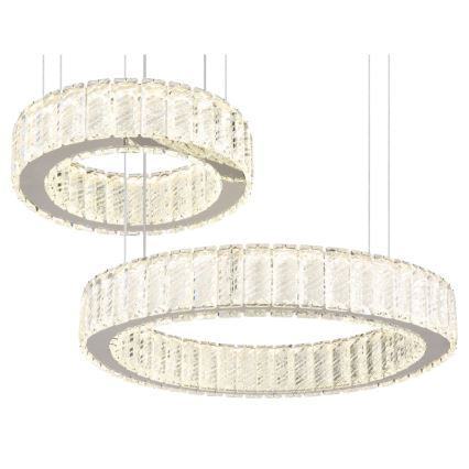 Globo - LED Żyrandol ściemnialny na lince LED/80W/230V 2700-6000K + pilot zdalnego sterowania