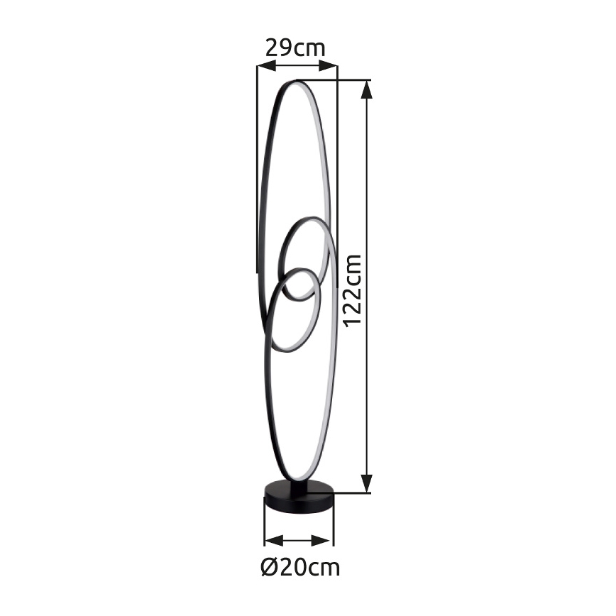 Globo - Lampa stojąca LED LED/39W/230V 2700/4000/6500K