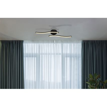 Globo - LED Żyrandol natynkowy LED/12W/230V 3000K czarny