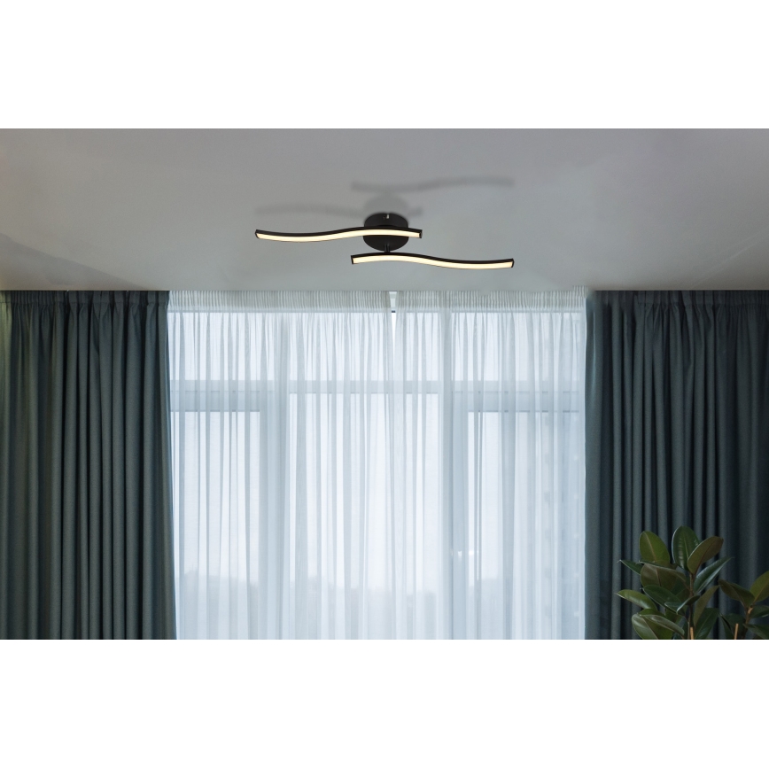 Globo - LED Żyrandol natynkowy LED/12W/230V 3000K czarny