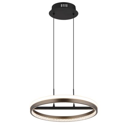 Globo - LED Żyrandol na lince LED/40W/230V 3000/4000/6000K śr. 39,7 cm brązowy