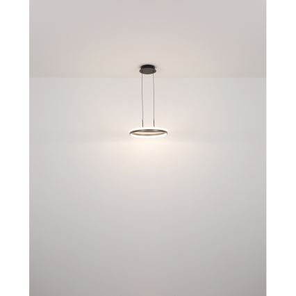 Globo - LED Żyrandol na lince LED/40W/230V 3000/4000/6000K śr. 39,7 cm brązowy