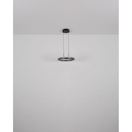 Globo - LED Żyrandol na lince LED/40W/230V 3000/4000/6000K śr. 39,7 cm brązowy