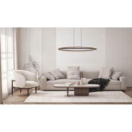 Globo - LED Żyrandol na lince LED/60W/230V 3000/4000/6000K brązowy