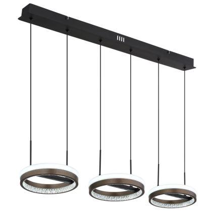 Globo - LED Żyrandol na lince LED/40W/230V 3000/4000/6000K brązowy