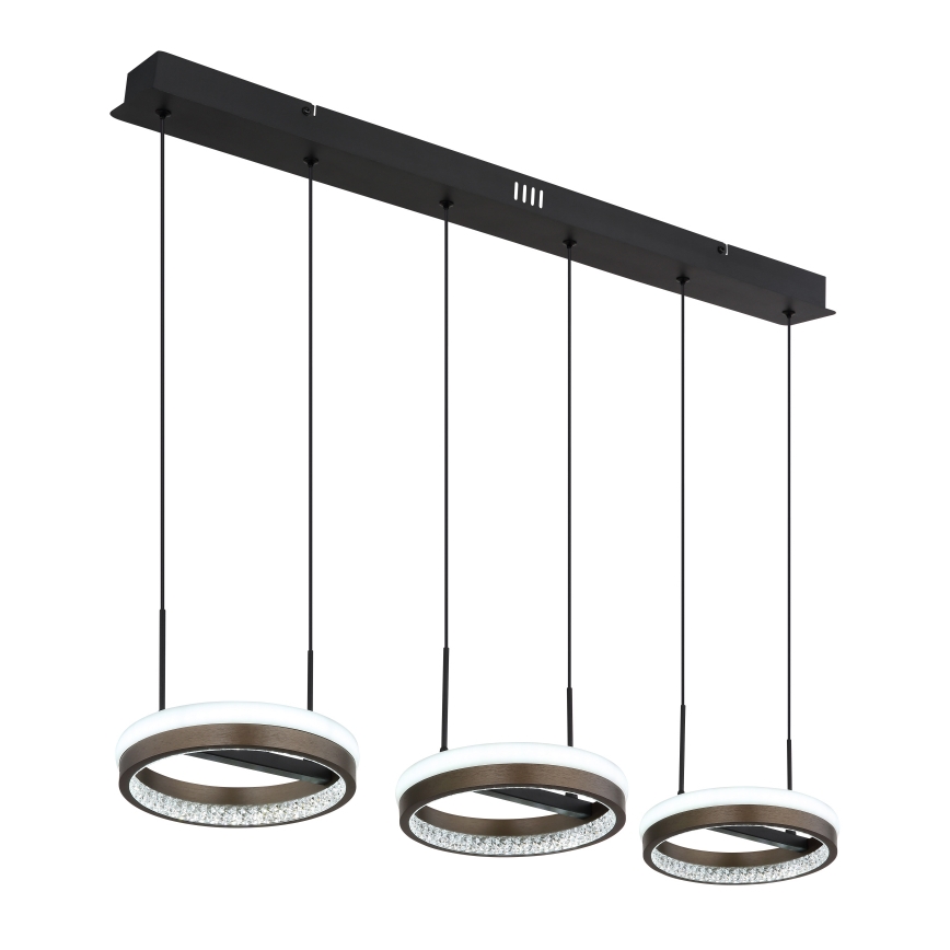 Globo - LED Żyrandol na lince LED/40W/230V 3000/4000/6000K brązowy