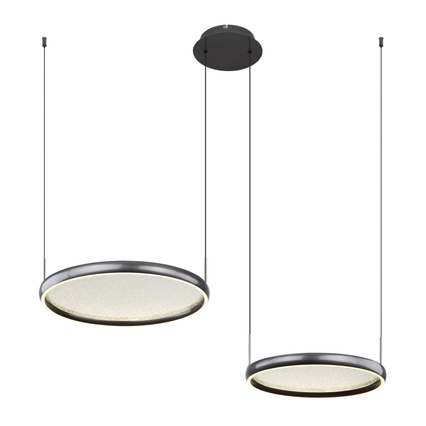 Globo - LED Żyrandol ściemnialny na lince LED/50W/230V 2700-6000K czarny + zdalne sterowanie