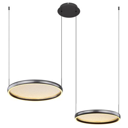 Globo - LED Żyrandol ściemnialny na lince LED/50W/230V 2700-6000K czarny + zdalne sterowanie