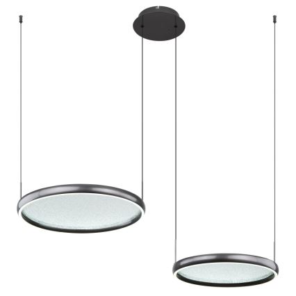 Globo - LED Żyrandol ściemnialny na lince LED/50W/230V 2700-6000K czarny + zdalne sterowanie