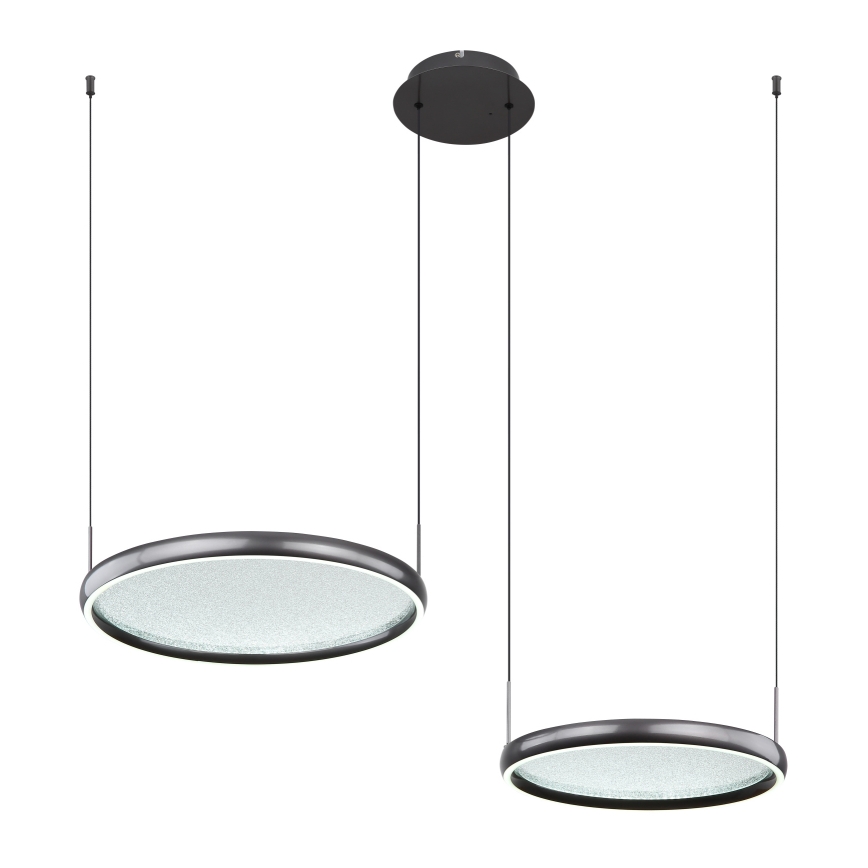 Globo - LED Żyrandol ściemnialny na lince LED/50W/230V 2700-6000K czarny + zdalne sterowanie