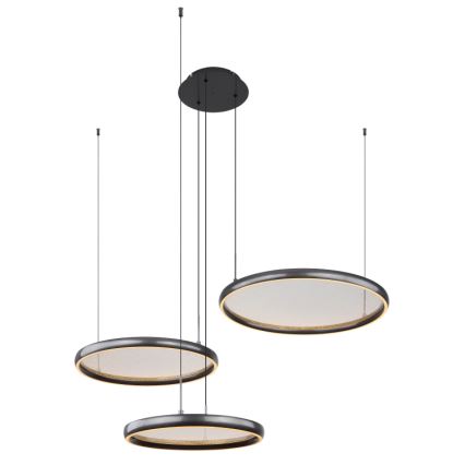 Globo - LED Żyrandol ściemnialny na lince LED/55W/230V 2700-6000K czarny + zdalne sterowanie
