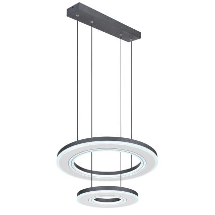 Globo - LED Żyrandol ściemnialny na lince LED/50W/230V 2700-6000K śr. 50 cm czarny + zdalne sterowanie