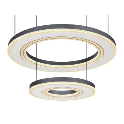 Globo - LED Żyrandol ściemnialny na lince LED/50W/230V 2700-6000K śr. 50 cm czarny + zdalne sterowanie