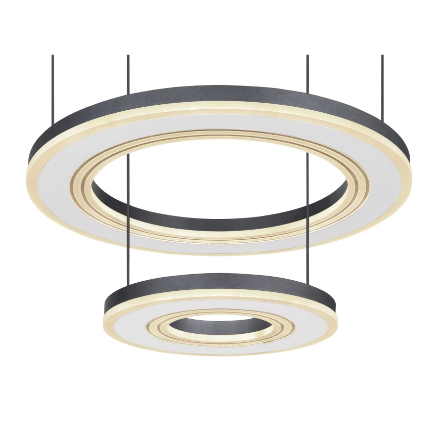 Globo - LED Żyrandol ściemnialny na lince LED/50W/230V 2700-6000K śr. 50 cm czarny + zdalne sterowanie