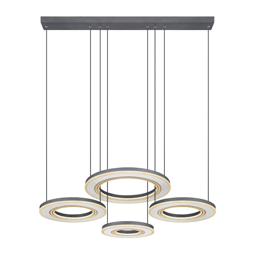 Globo - LED Żyrandol ściemnialny na lince LED/80W/230V 2700-6000K czarny + zdalne sterowanie