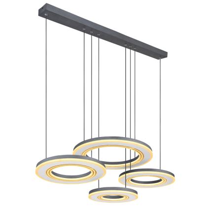 Globo - LED Żyrandol ściemnialny na lince LED/80W/230V 2700-6000K czarny + zdalne sterowanie
