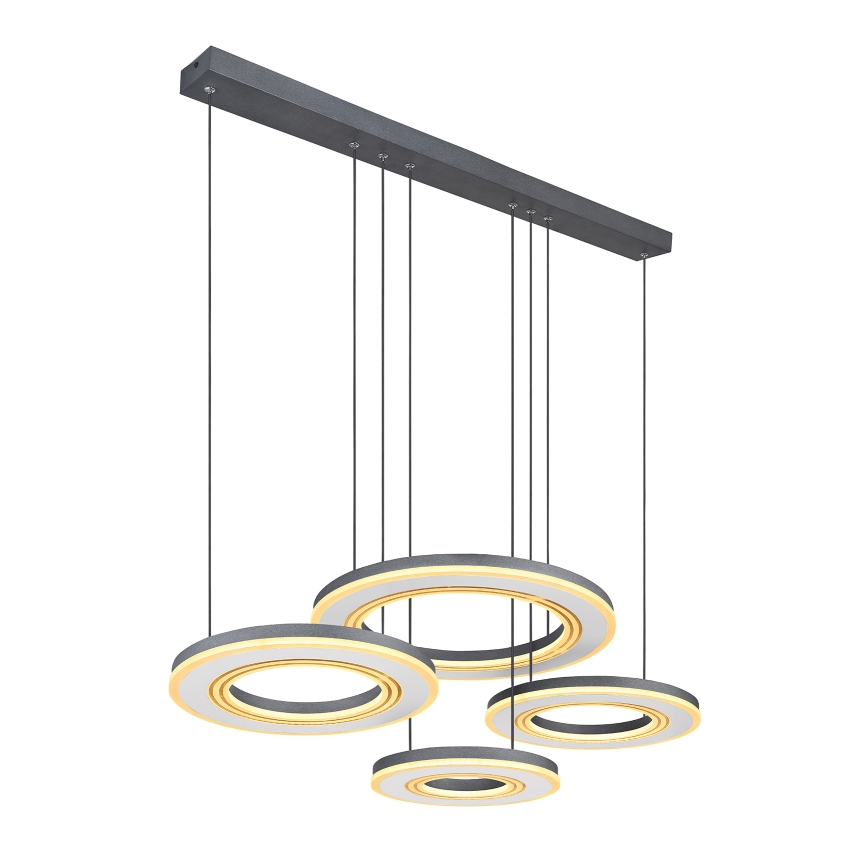 Globo - LED Żyrandol ściemnialny na lince LED/80W/230V 2700-6000K czarny + zdalne sterowanie