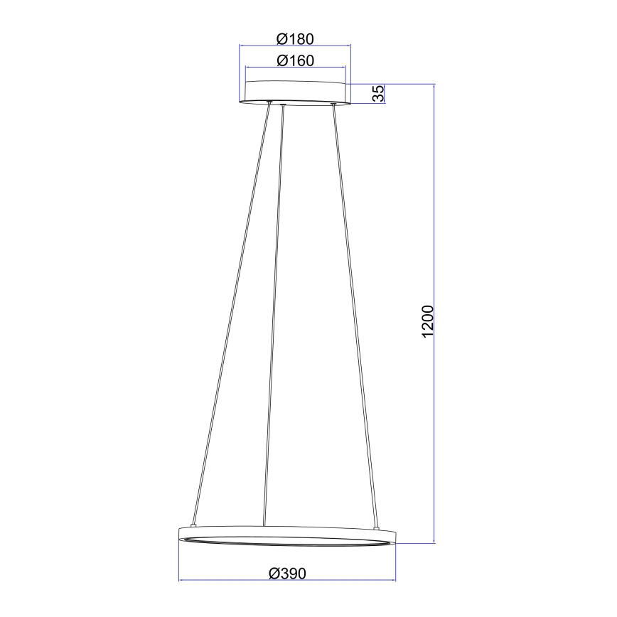 Globo - LED Żyrandol na lince LED/19W/230V