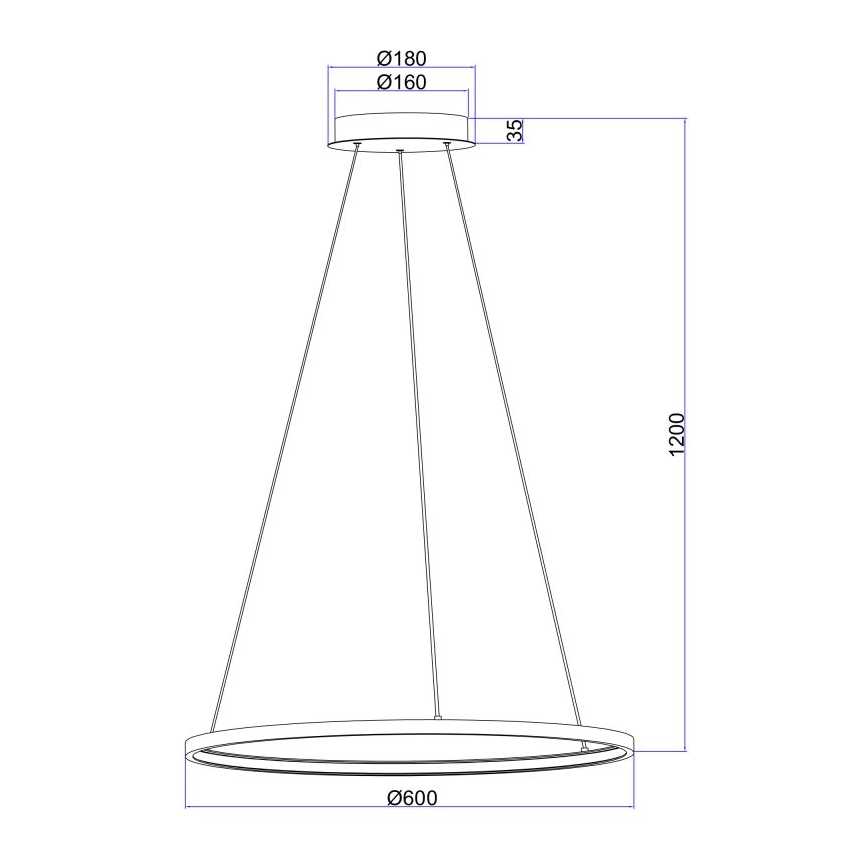 Globo - LED Żyrandol na lince LED/29W/230V