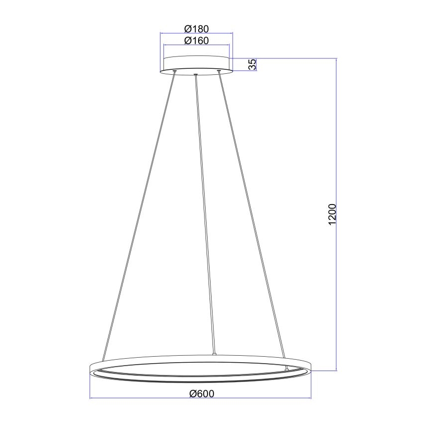 Globo - LED Żyrandol na lince LED/29W/230V