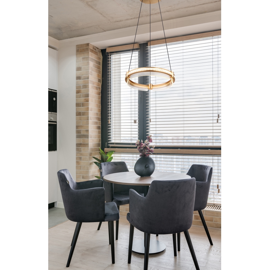 Globo - LED Ściemnialny kryształowy żyrandol na lince LED/36W/230V 2700K-6000K + zdalne sterowanie