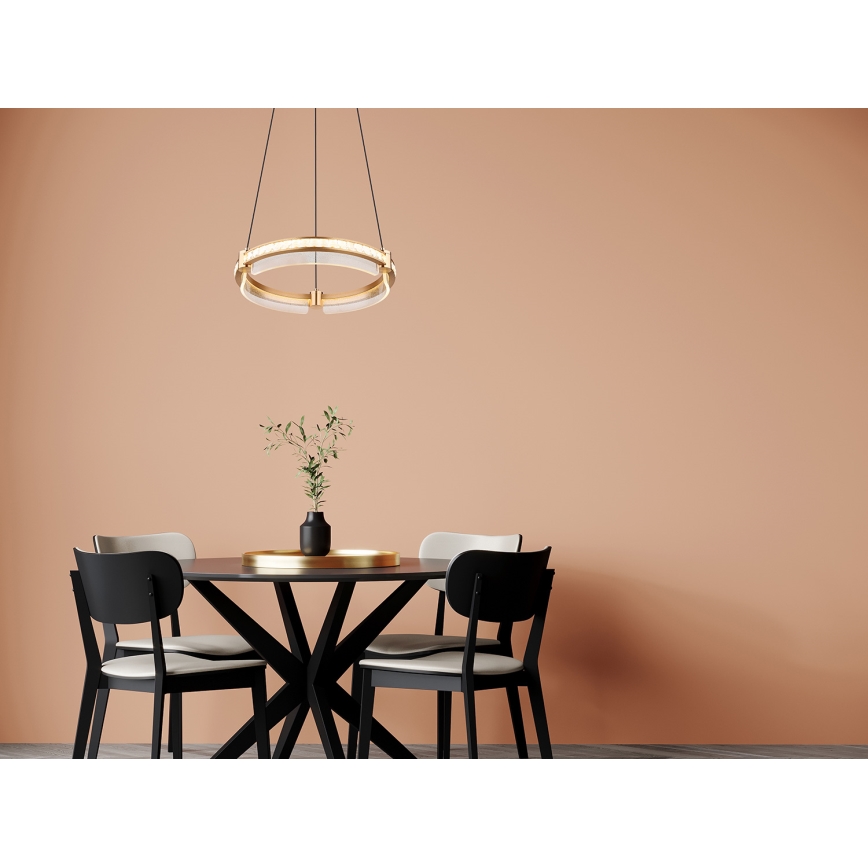 Globo - LED Ściemnialny kryształowy żyrandol na lince LED/36W/230V 2700K-6000K + zdalne sterowanie