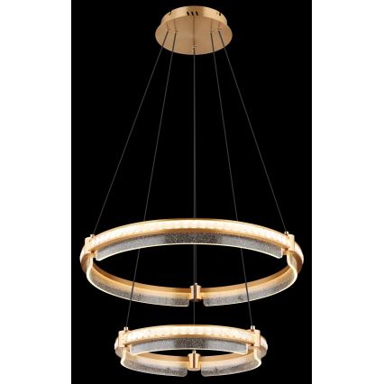 Globo - LED Ściemnialny kryształowy żyrandol na lince LED/78W/230V 2700K-6000K + zdalne sterowanie