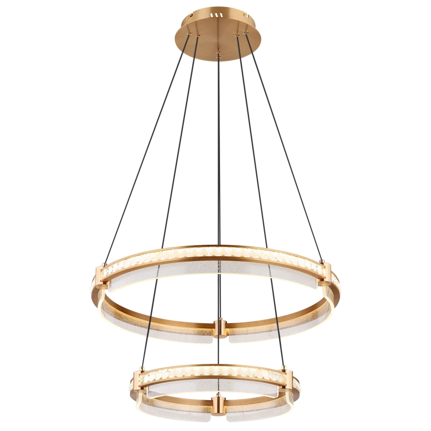 Globo - LED Ściemnialny kryształowy żyrandol na lince LED/78W/230V 2700K-6000K + zdalne sterowanie