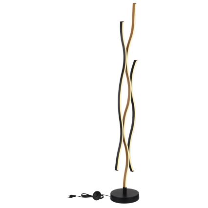 Globo - LED Lampa podłogowa LED/28W/230V 3000K czarna/złota