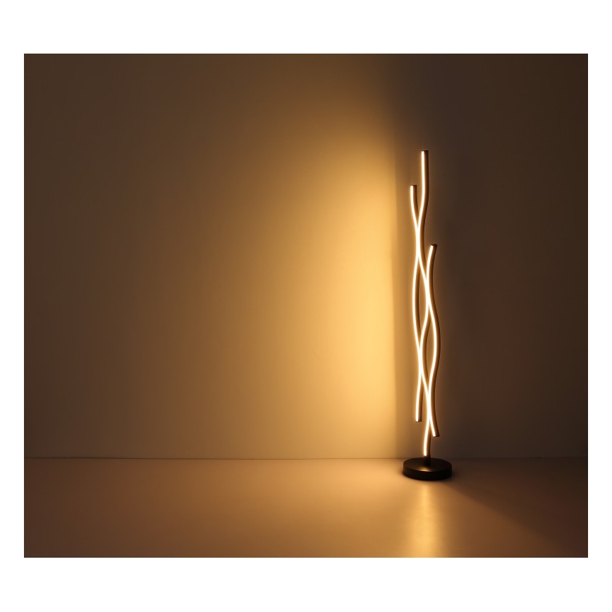Globo - LED Lampa podłogowa LED/28W/230V 3000K czarna/złota