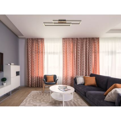Globo - LED Plafon LED/30W/230V 3000K 60x80 cm czarny