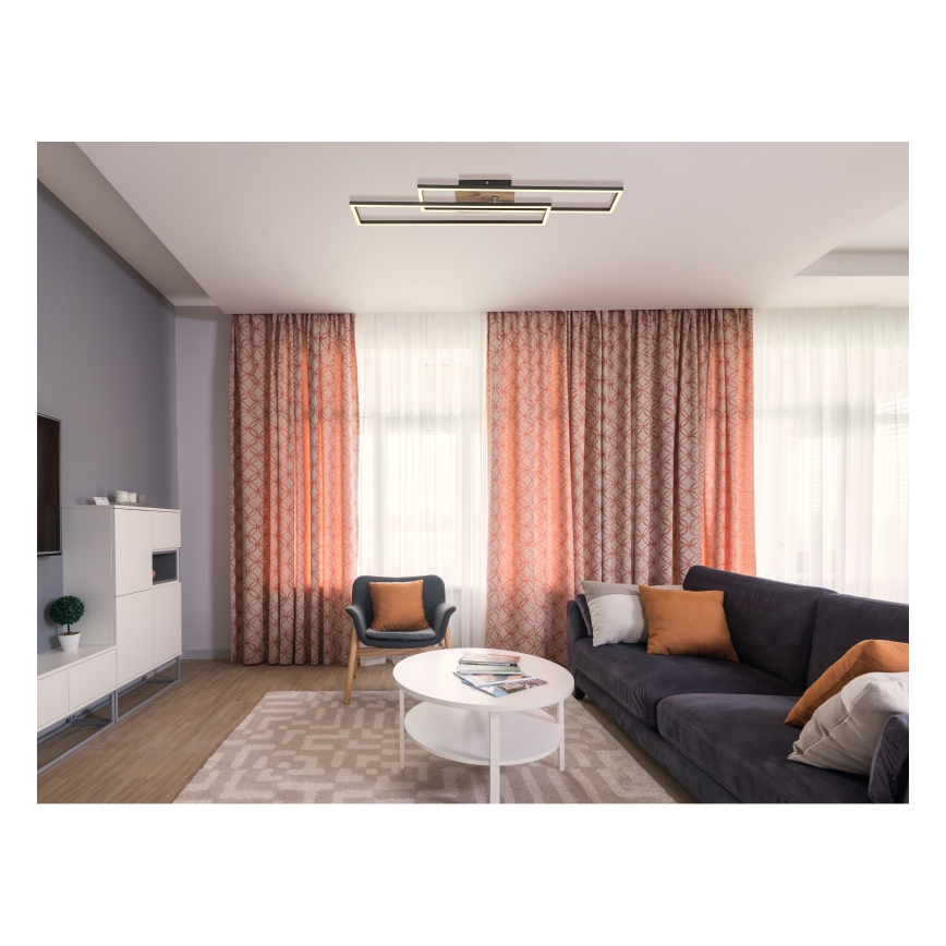 Globo - LED Plafon LED/30W/230V 3000K 60x80 cm czarny