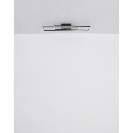 Globo - LED Plafon LED/30W/230V 3000K 60x80 cm czarny
