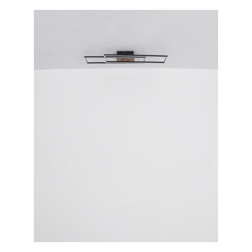 Globo - LED Plafon LED/30W/230V 3000K 60x80 cm czarny