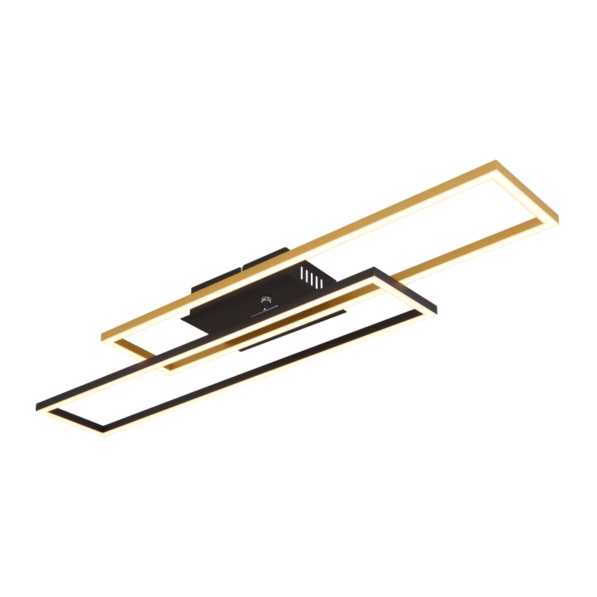 Globo - LED Plafon LED/30W/230V 3000K 60x80 cm czarny/złoty