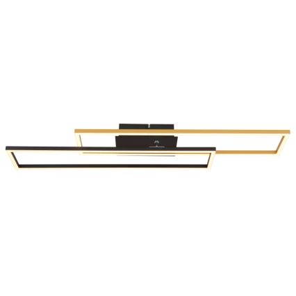 Globo - LED Plafon LED/30W/230V 3000K 60x80 cm czarny/złoty