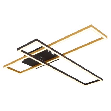 Globo - LED Plafon LED/30W/230V 3000K 60x80 cm czarny/złoty